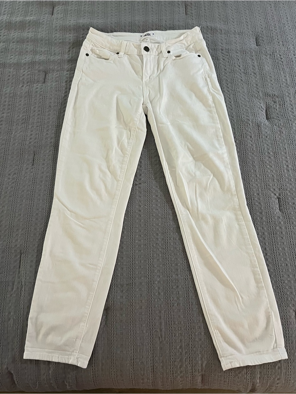 Paige Kylie Crop  White Jeans Size 28